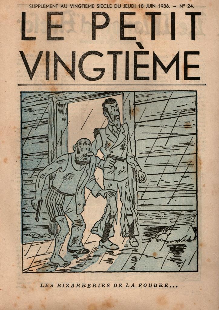 BD journal Le Petit Vingtième du 18 juin 1936, Livres, Une BD, Enlèvement, Utilisé, Hergé