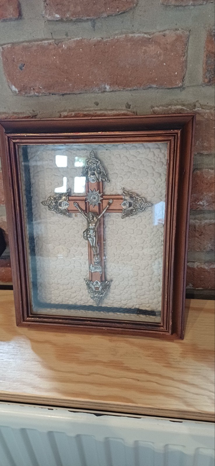 Vintage crucifix kruisbeeld, Antiek en Kunst, Ophalen of Verzenden
