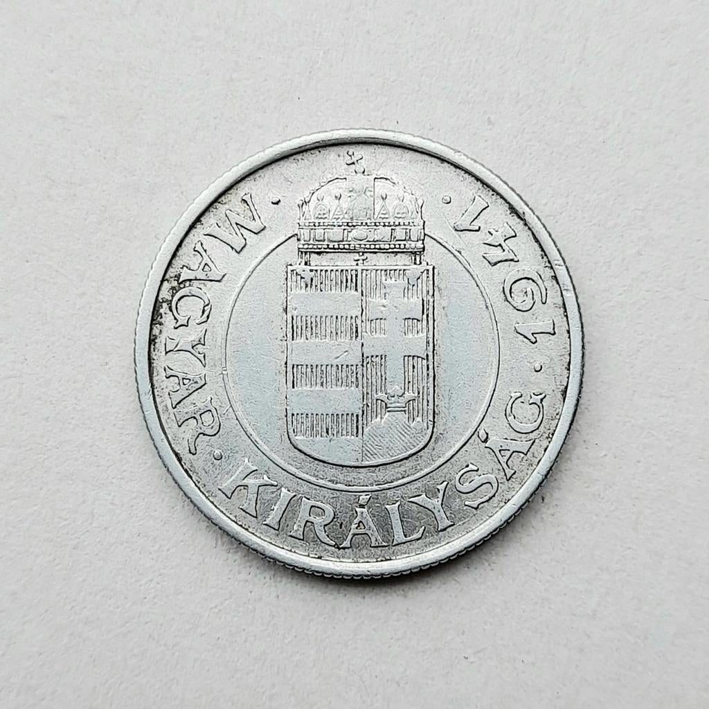 Hongarije 2 Pengö 1941     (943), Postzegels en Munten, Ophalen of Verzenden, Hongarije, Losse munt