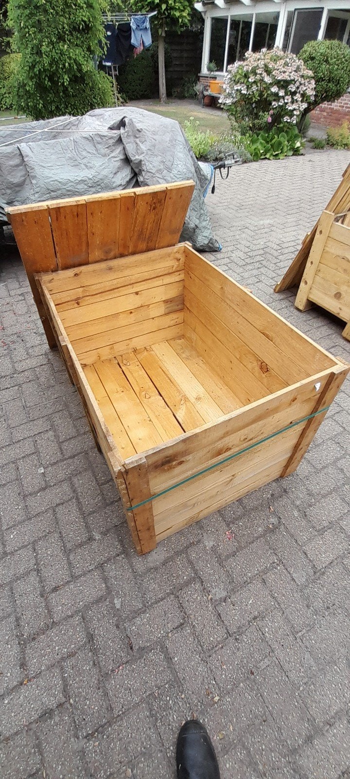 Houten kist konijnenhok, Ophalen, 60 tot 90 cm, Hamster, Zo goed als nieuw