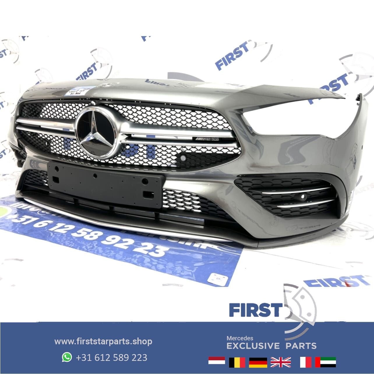 W117 C118 X118 CLA 35 AMG BUMPER COMPLEET Mercedes CLA35 AMG, Gebruikt, -, Voor, Ophalen of Verzenden