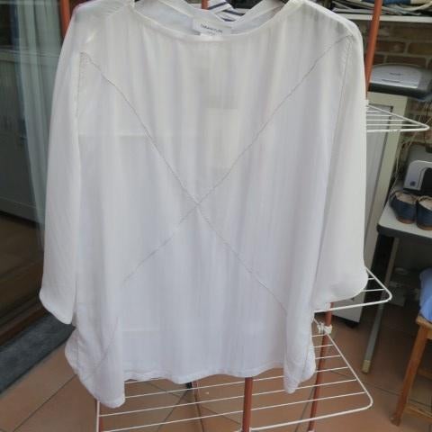 Oversized bloes nieuw wit zijde Fabiana Filippi mt 40 (it42), Kleding | Dames, Maat 38/40 (M), Wit, Nieuw, Ophalen of Verzenden