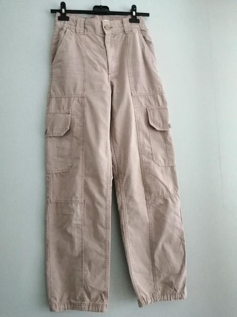 joli pantalon Pull & Bear EUR 32, Beige, Longs, Envoi, Pull & Bear