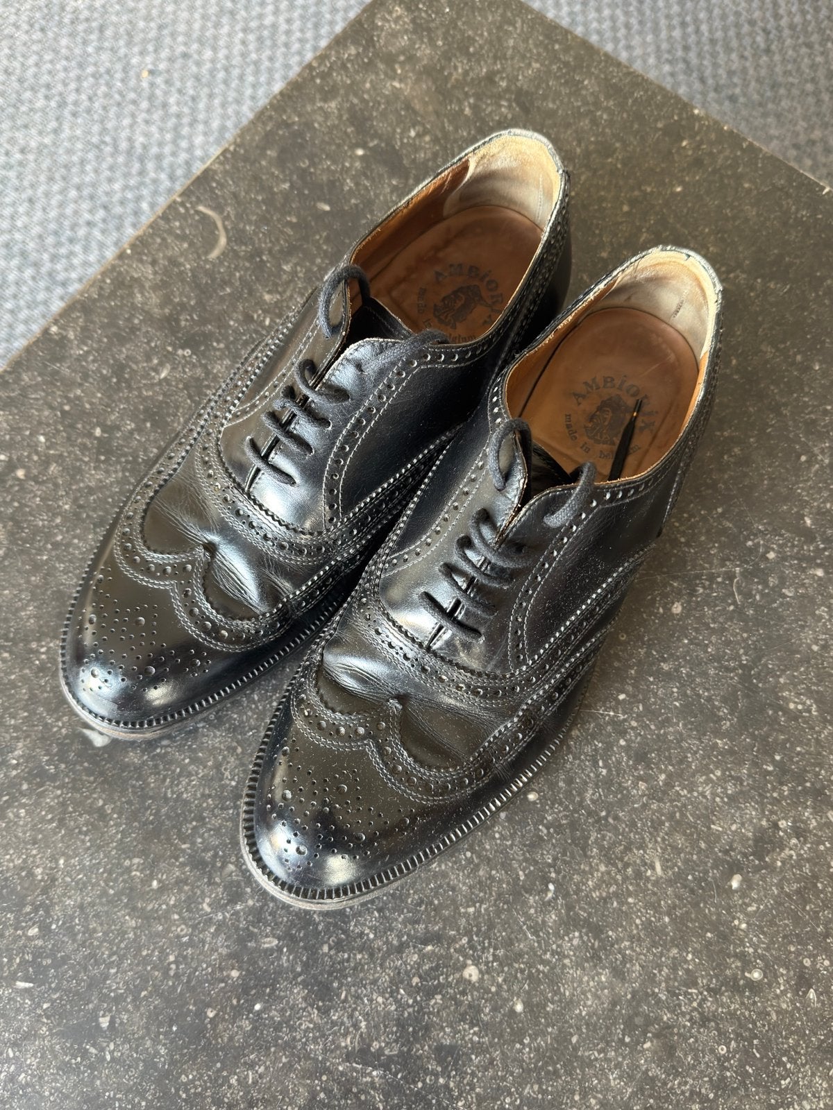 Ambiorix maat 43,5, Zwart, Ophalen of Verzenden, Zo goed als nieuw, Veterschoenen