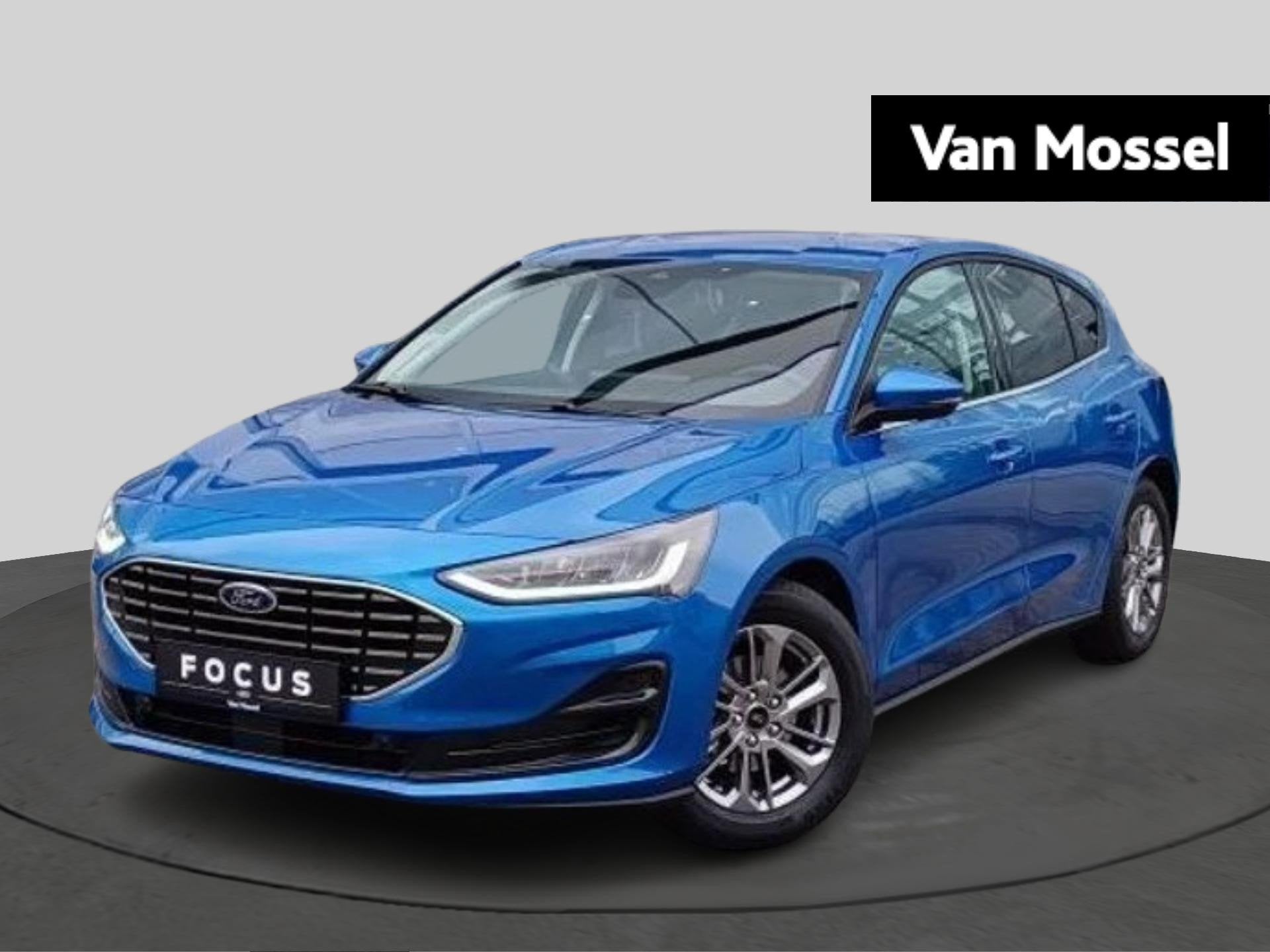 Ford Focus Titanium X - Sync 4 - WirelessCarplay - Winterpac, Auto's, Stof, Zwart, Blauw, Bedrijf