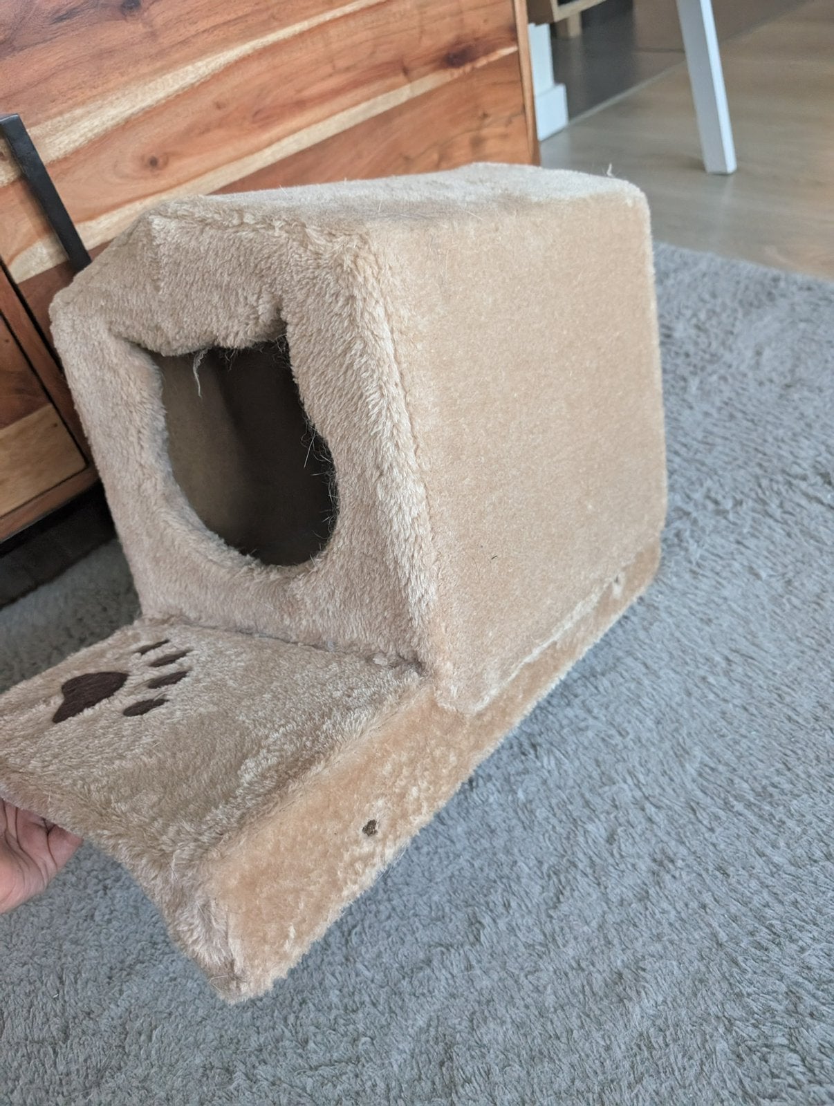 Kattenhuis en plankje voor kattenmuur, Dieren en Toebehoren, Ophalen of Verzenden, Gebruikt