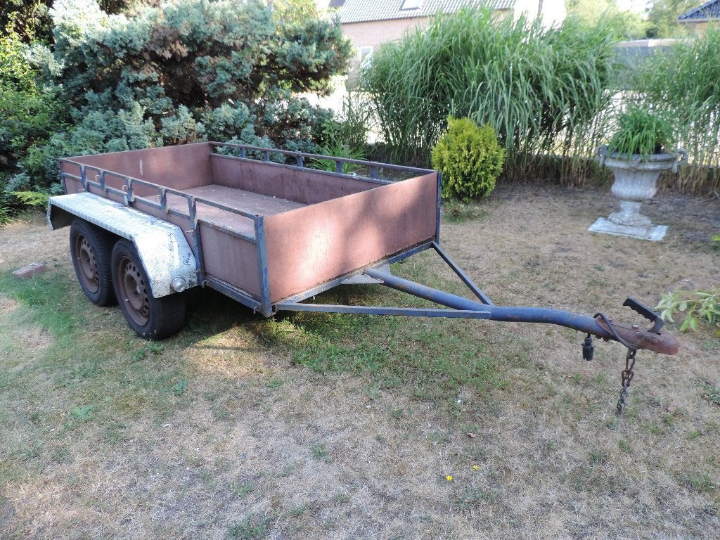 Dubbel as aanhangwagen., Ophalen, Gebruikt