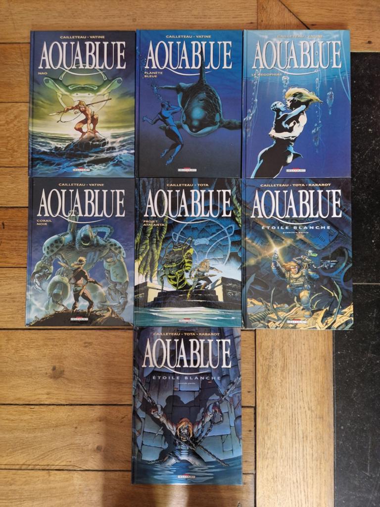 Lot de 7 bd aquablue 1 à 7, Enlèvement ou Envoi