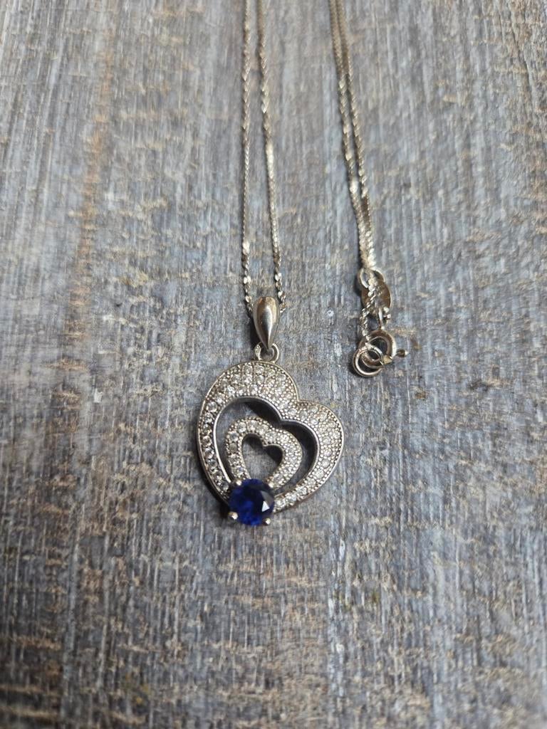 Collier vintage argent 925, Enlèvement ou Envoi, Argent, Argent