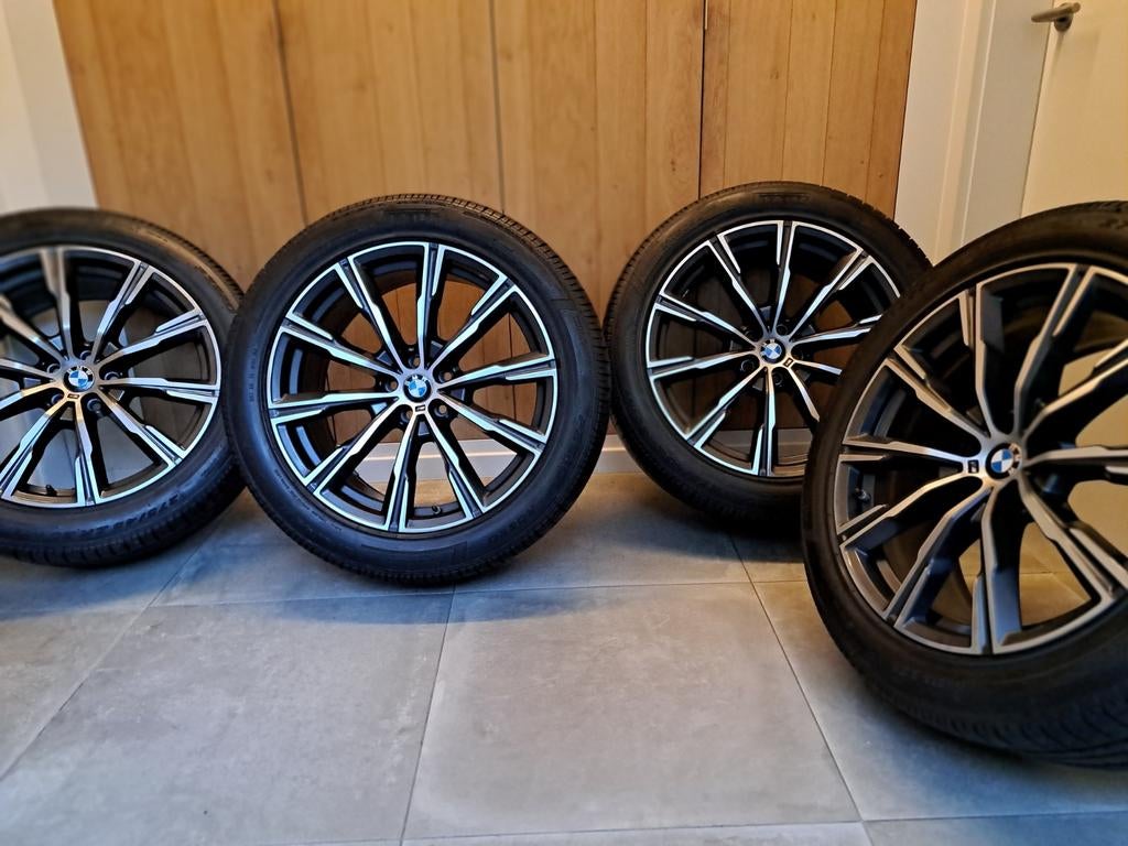 BMW X5/X6 740M originele velgen 20" + Pirelli P Zero banden, Auto-onderdelen, Banden en Velgen, Ophalen, 20 inch, Band(en)