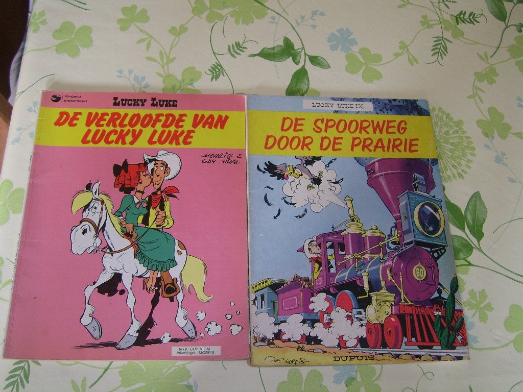 Stripverhalen van Lucky Luke, Meerdere stripboeken, Ophalen of Verzenden, Gelezen, Morris & Goscinny,