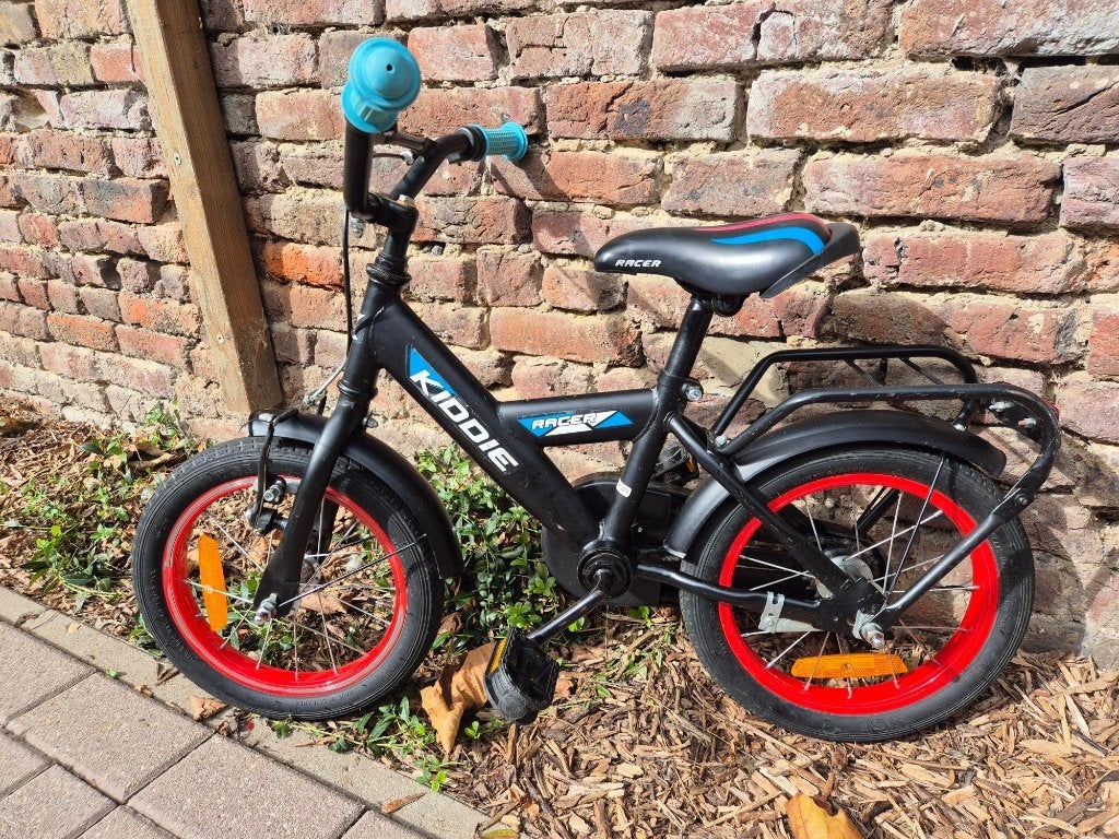 Vélo enfant Kiddie - Noir/Rouge/Bleu, Frein sur jante, Comme neuf, KIDDIE, Enlèvement