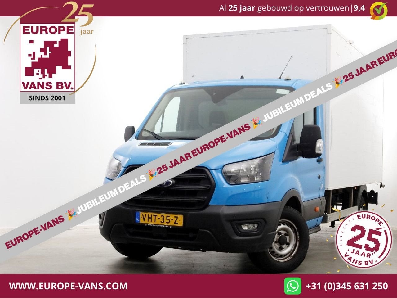 Ford Transit 350 2.0 TDCI 130pk E6 Bakwagen met achterdeuren, Auto's, Bedrijf, Parkeersensor, Ford, Onderhoudsboekje