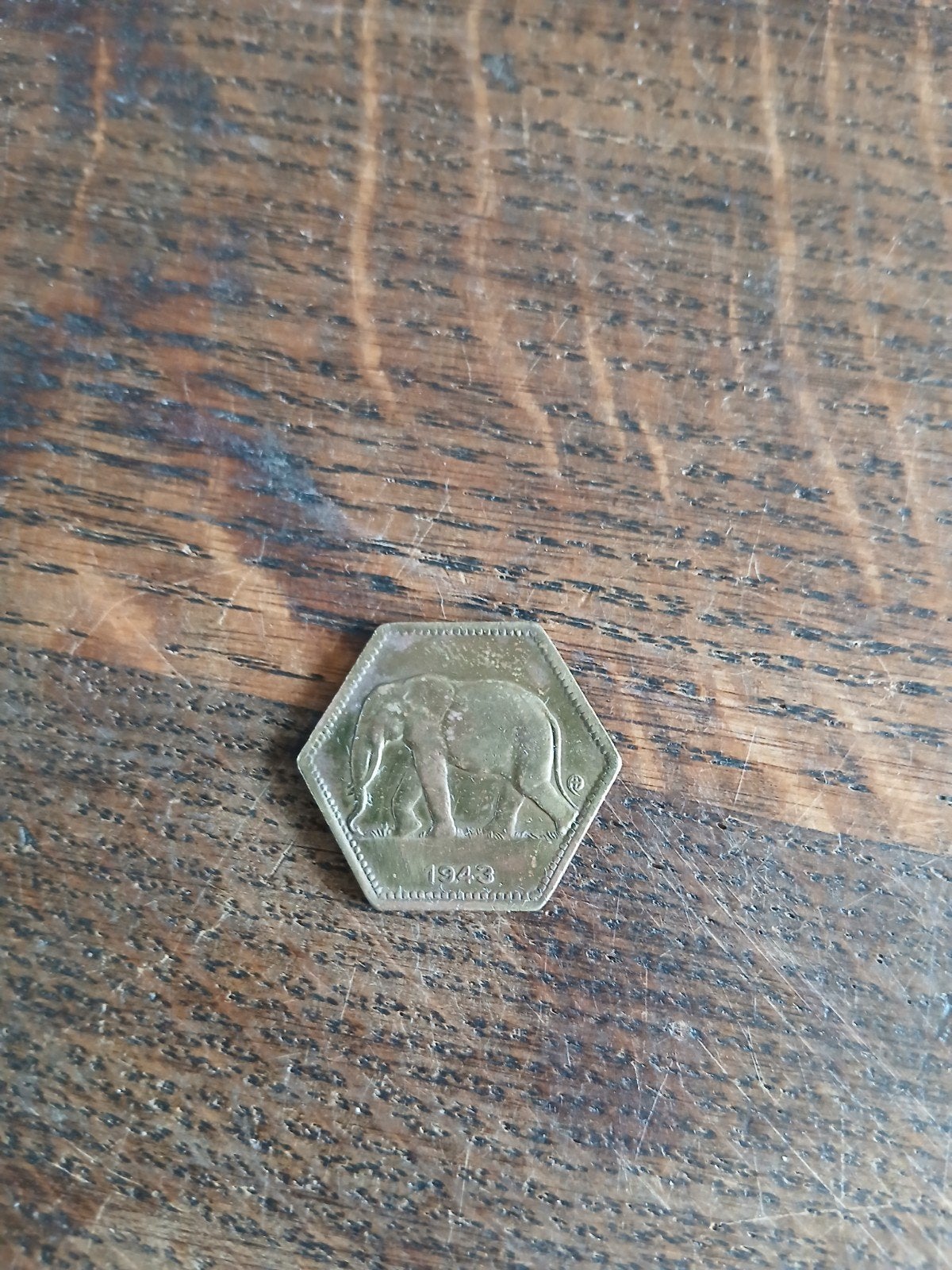 2 fr 1943 Belgisch Congo, Ophalen of Verzenden