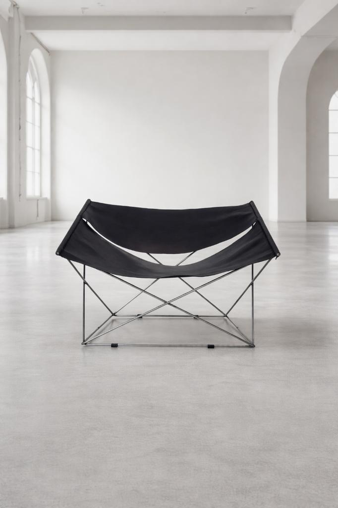 F675 Butterfly chair for Artifort by Pierre Paulin, NL 1954, Huis en Inrichting, Fauteuils, Zo goed als nieuw, Leer, Metaal, Ophalen of Verzenden
