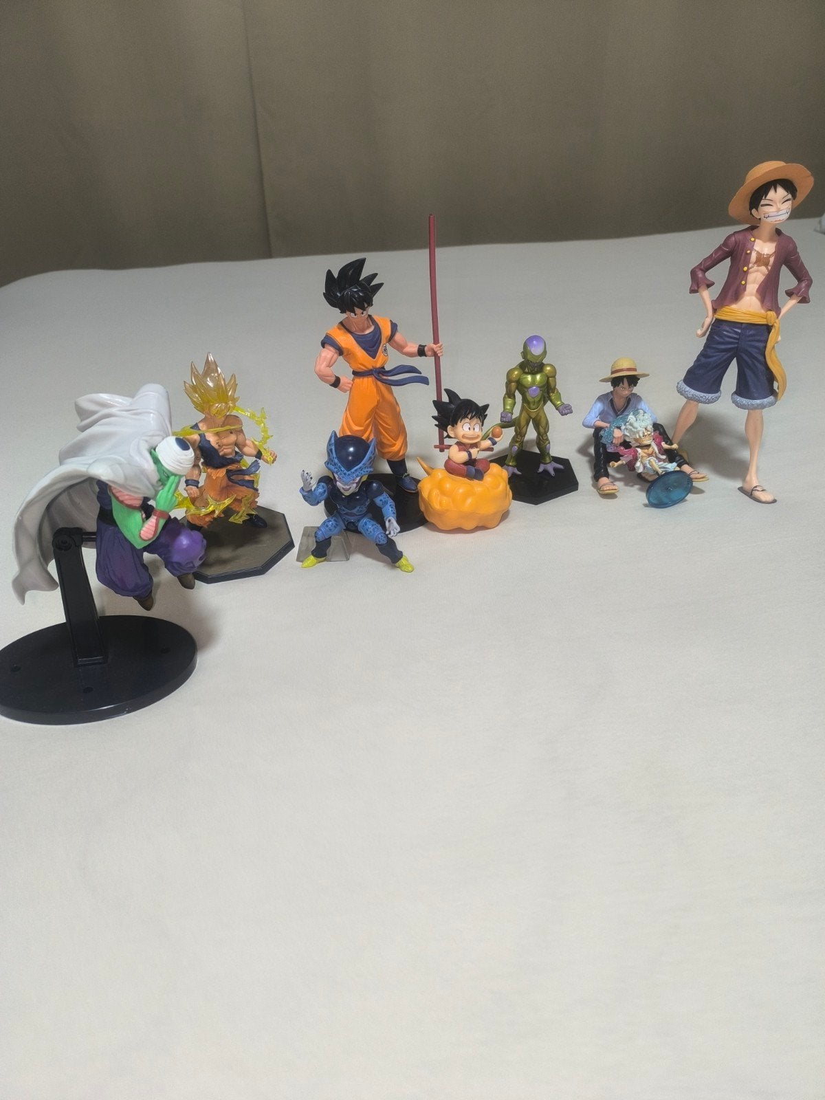 lot de  9 figurines dragon ball et one pièce, Enlèvement ou Envoi, Comme neuf