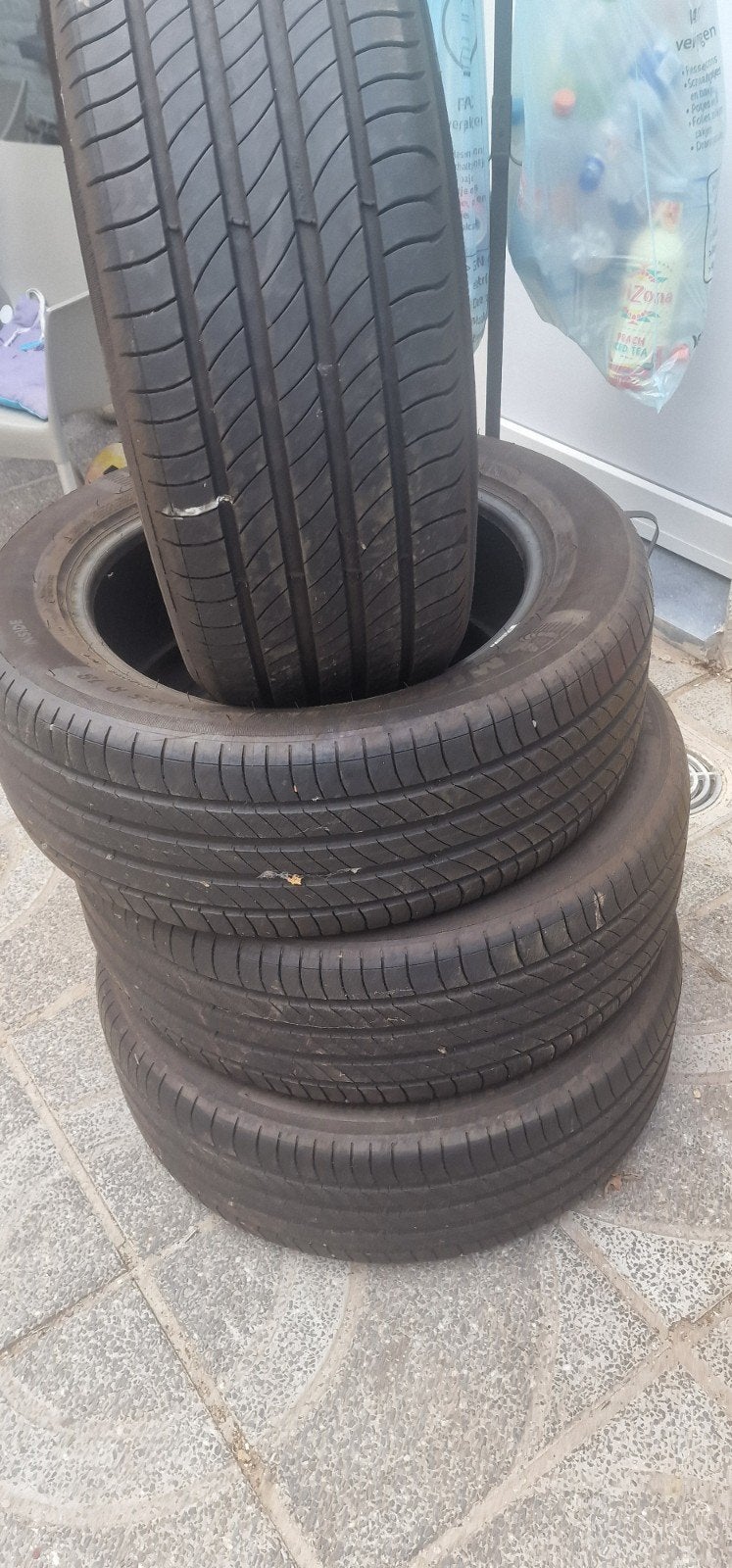 banden michelin 225/55/18/91v, Autos : Pièces & Accessoires, Pneus & Jantes, Véhicule de tourisme, Pneus été, Enlèvement, Utilisé