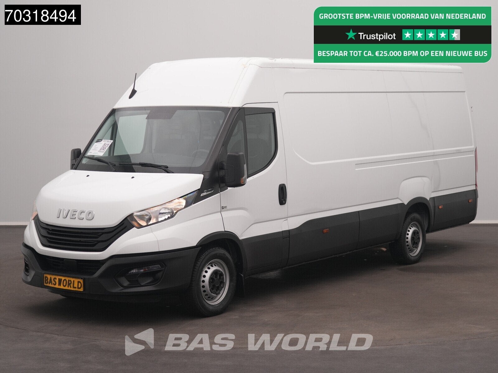 Iveco Daily 35S16 Automaat L3H2 160PK 3,5t Trekgewicht Airco, Auto's, Automaat, Stof, Gebruikt, Euro 6