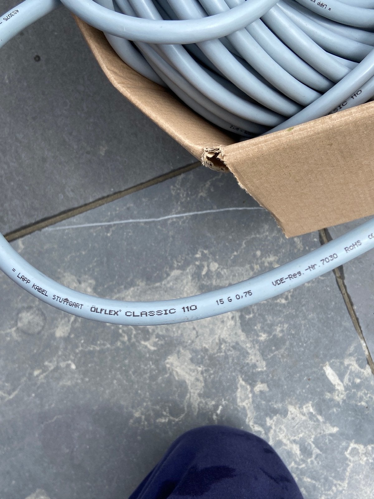 15 aderige stroomstuurkabel  15 G 0,75, Doe-het-zelf en Bouw, Ophalen, Nieuw