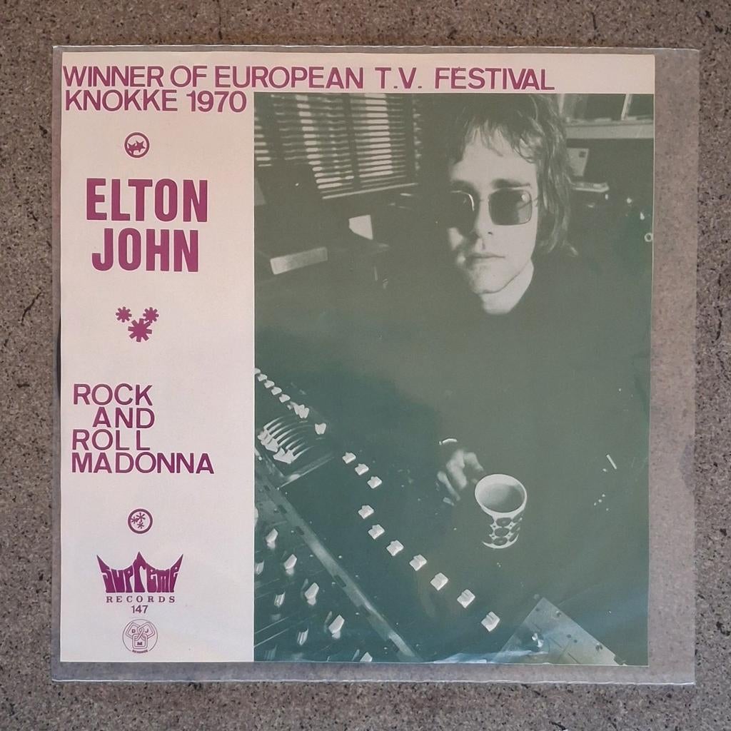 Elton John: Rock And Roll Madonna (7"), Cd's en Dvd's, Vinyl Singles, 7 inch, Single, Ophalen of Verzenden, 1970 - 1979
