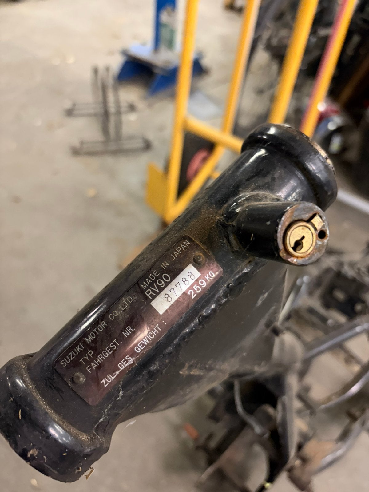 Suzuki rv90 kaders, Ophalen