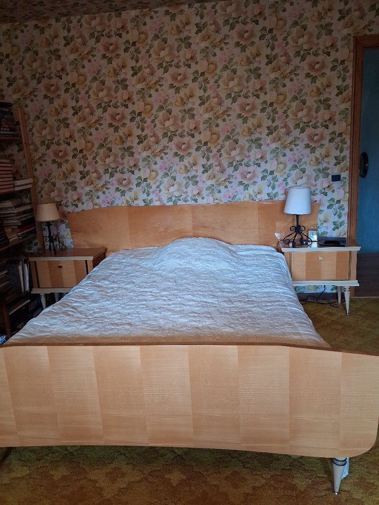 Chambre complète Vintage Années 50/60, Maison & Meubles, 70 cm ou plus, 65 cm ou plus, Enlèvement, Utilisé