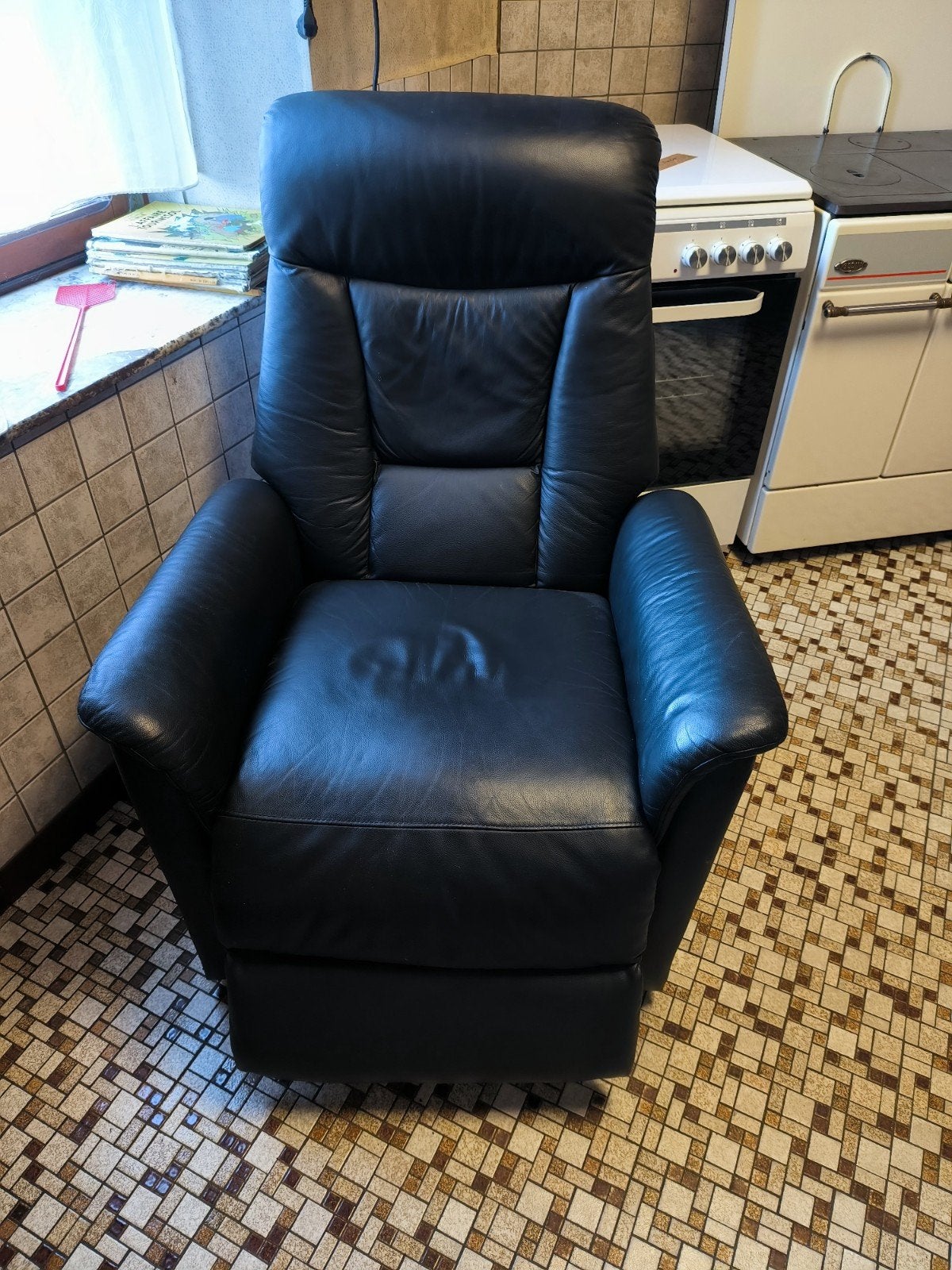 Fauteuil relax releveur électrique simili cuir, Enlèvement, Cuir