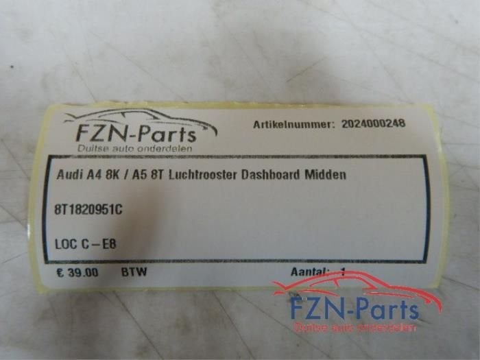 Luchtrooster Dashboard Audi A4 (22735833), Auto-onderdelen, Ophalen of Verzenden, Gebruikt