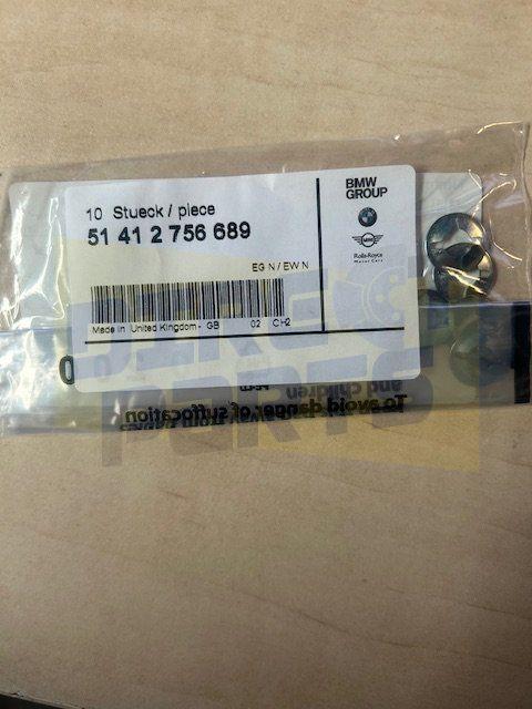 Bmw Mini F55/f56 (03/14-) BOGKLEM PORTIER 4 DEURS VOOR (10st, -, -, Nieuw, Ophalen of Verzenden