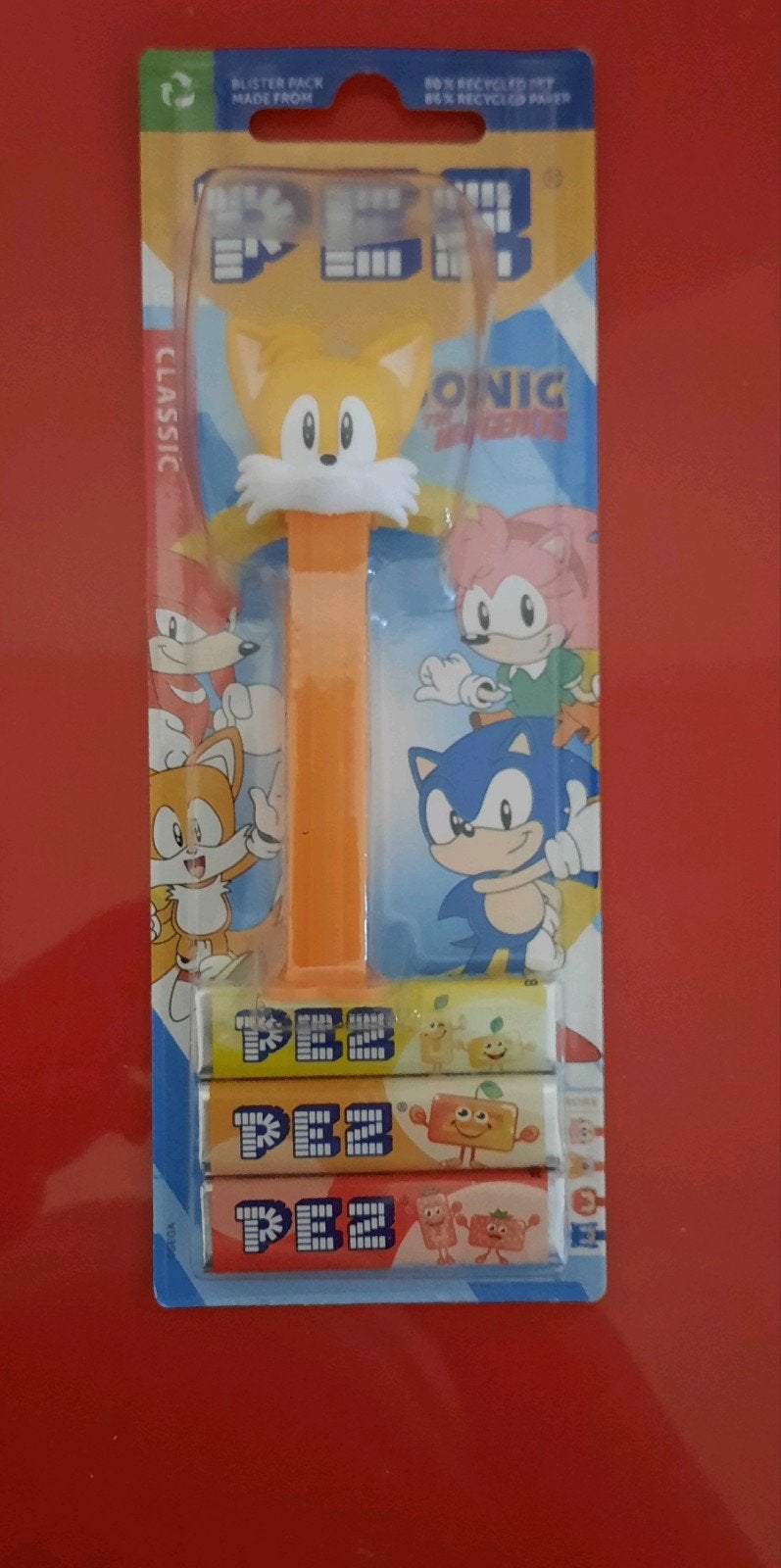 distributeur de bonbons Sonic Pez Yellow Fox, Enlèvement, Comme neuf