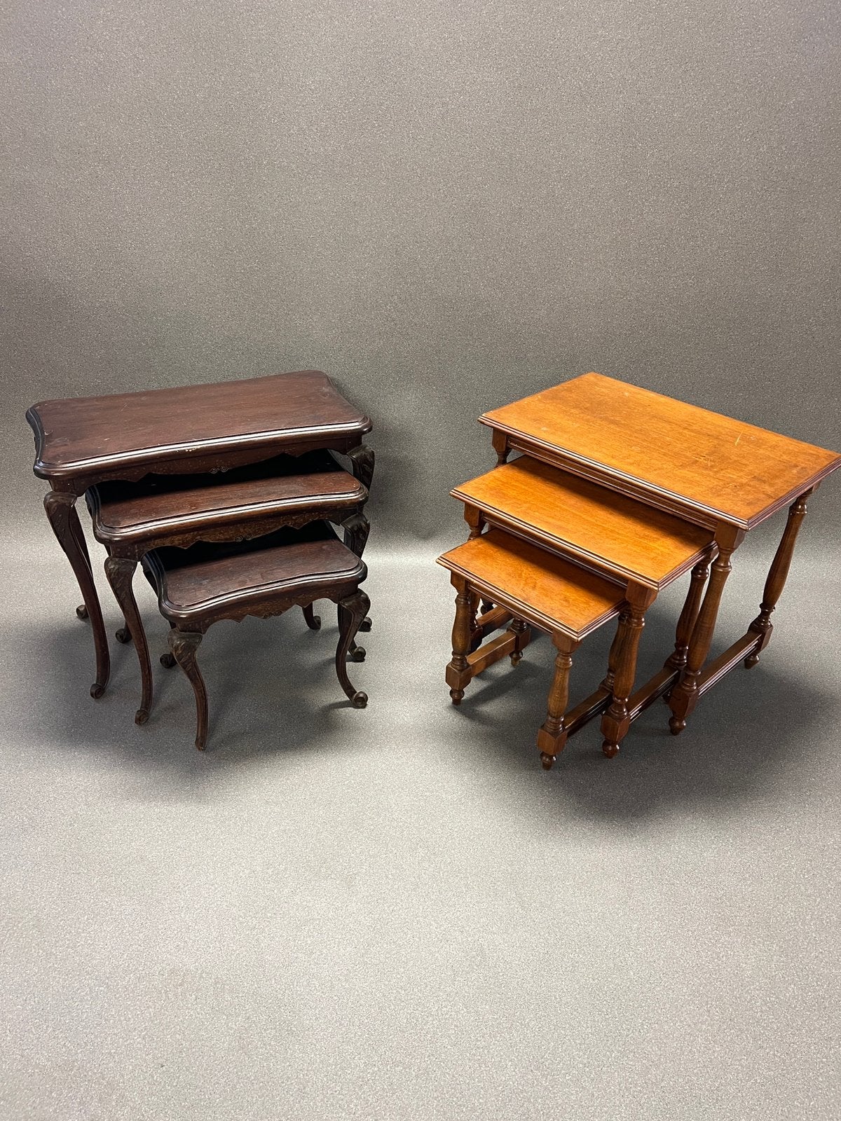 Tables gigognes vintage – lot de 3, Enlèvement, Comme neuf, Chêne