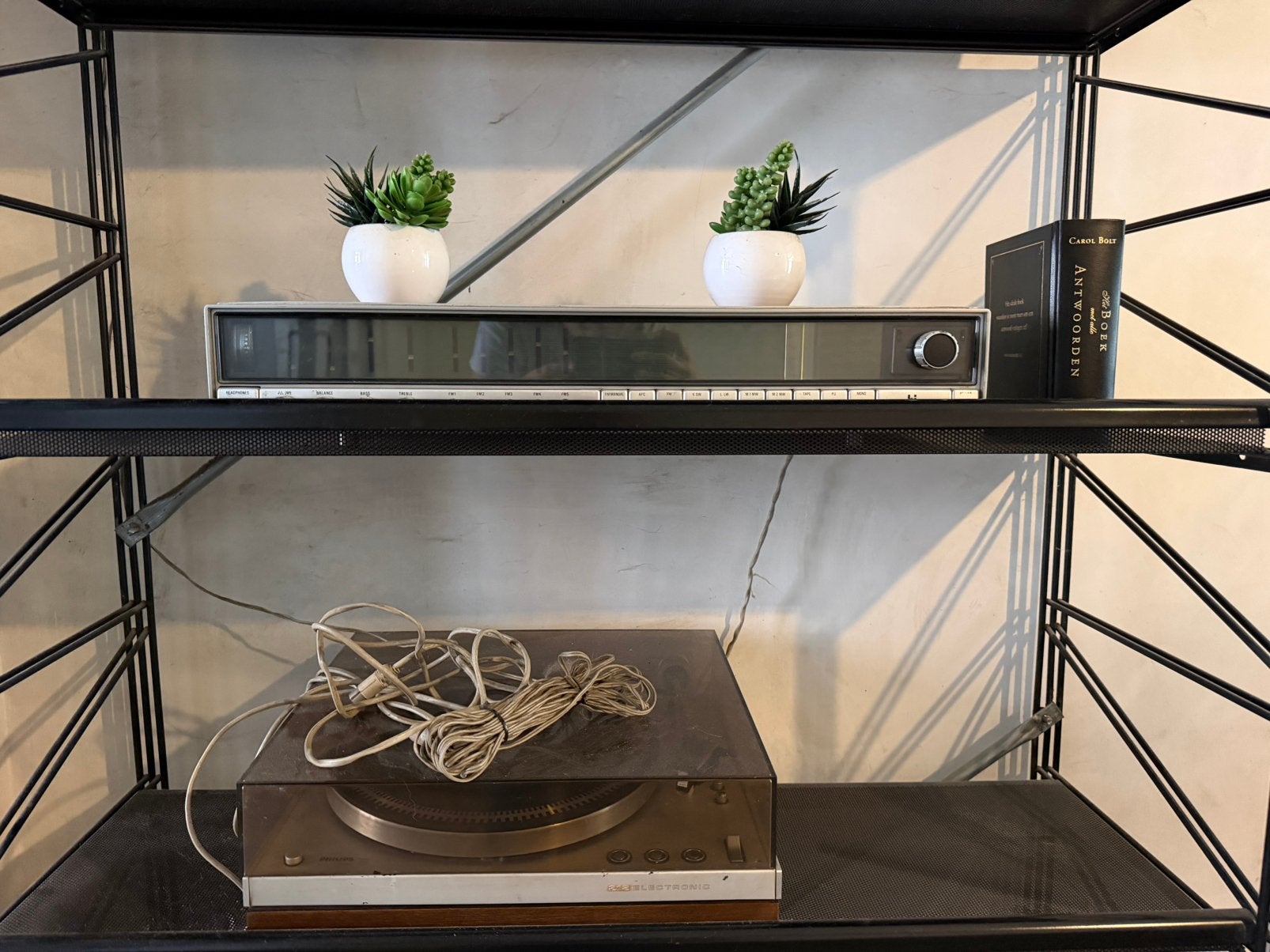 Prachtige Vintage Philips Hifi-set (Jaren 70’), Enlèvement, Utilisé, Tourne-disque, Philips