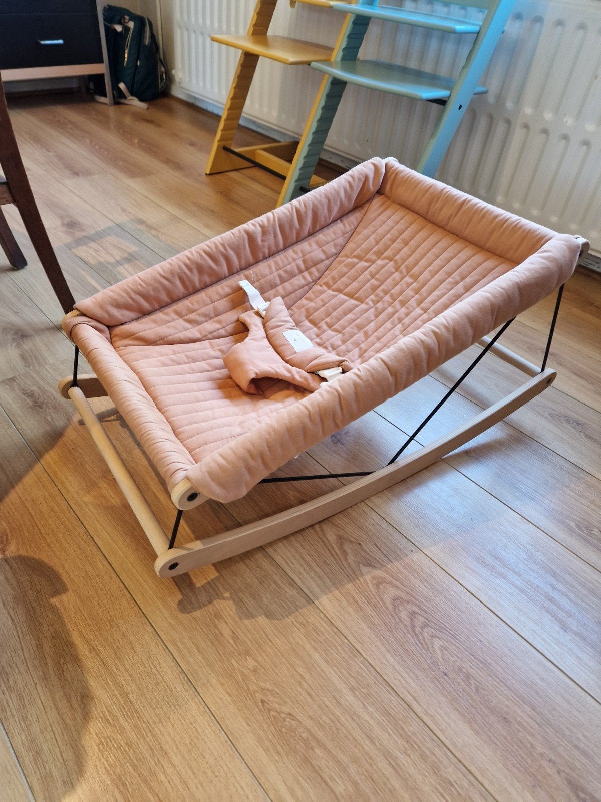 Nobodinoz Growing Green babyrelax / wipper,, Kinderen en Baby's, Overige merken, Wipstoel, Ophalen of Verzenden, Met gordel(s) of riempje(s)