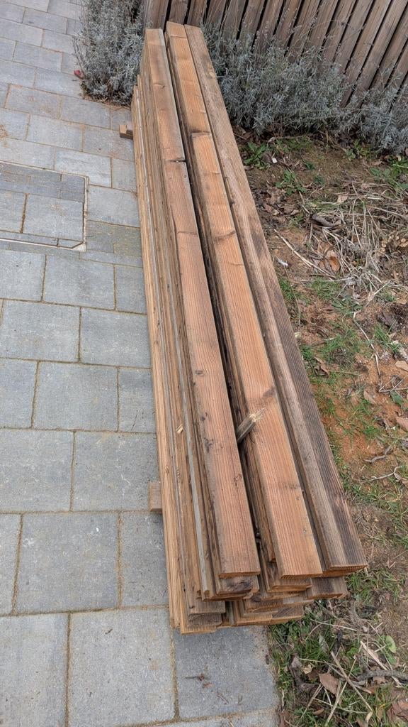 Thermowood planken, Enlèvement, Planches