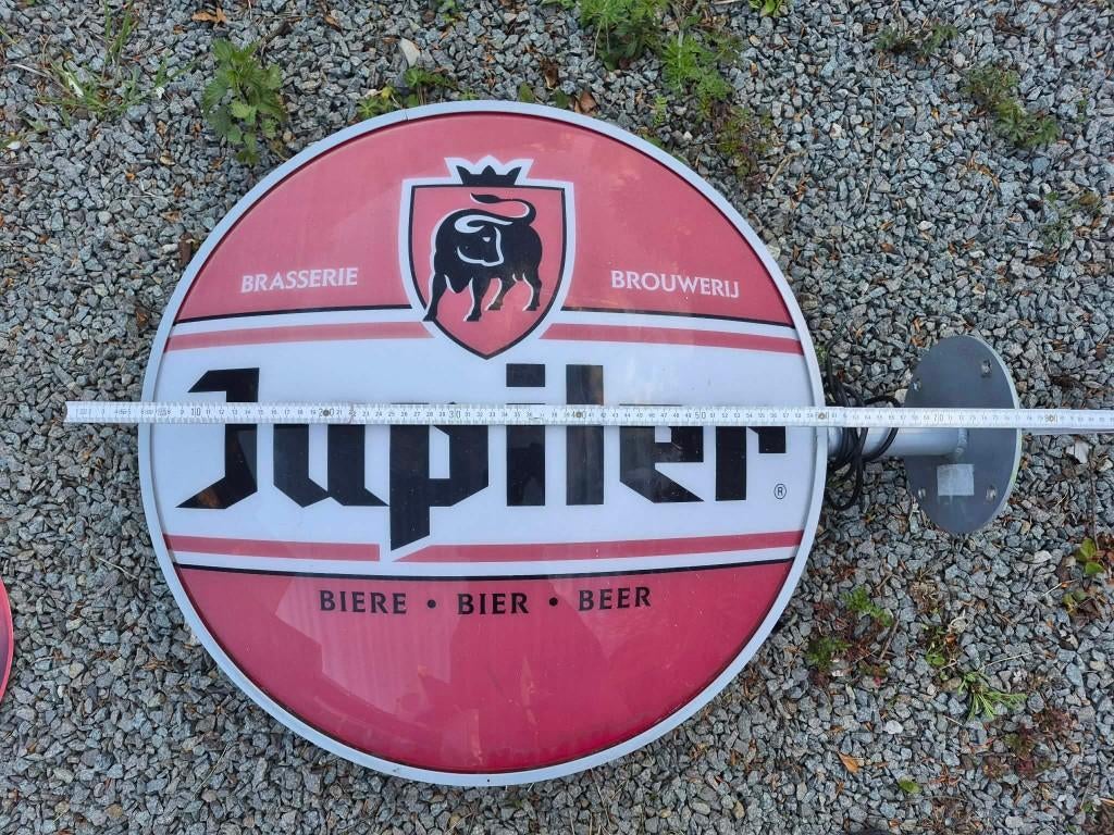 Jupiler lichtbord, Ophalen, Gebruikt, Reclamebord, Plaat of Schild, Jupiler