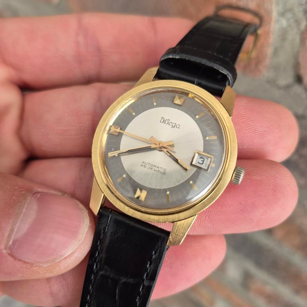 18 karaat heel mooi massive goud manen horloge, Ophalen, Goud, Polshorloge