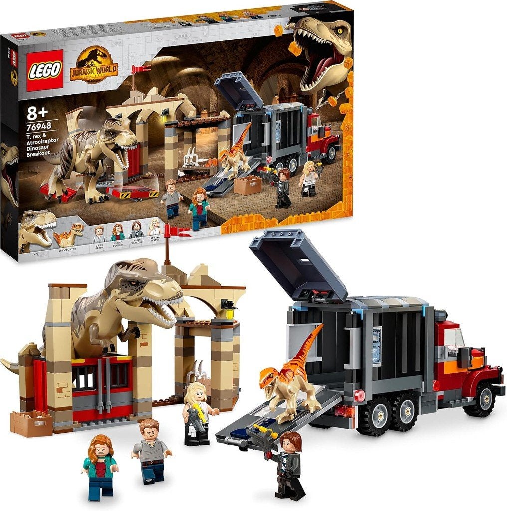 Neuf - Lego L’évasion du T. rex et de l’Atrociraptor (76948), Jurassic World, Lego, Nieuw, Ophalen of Verzenden