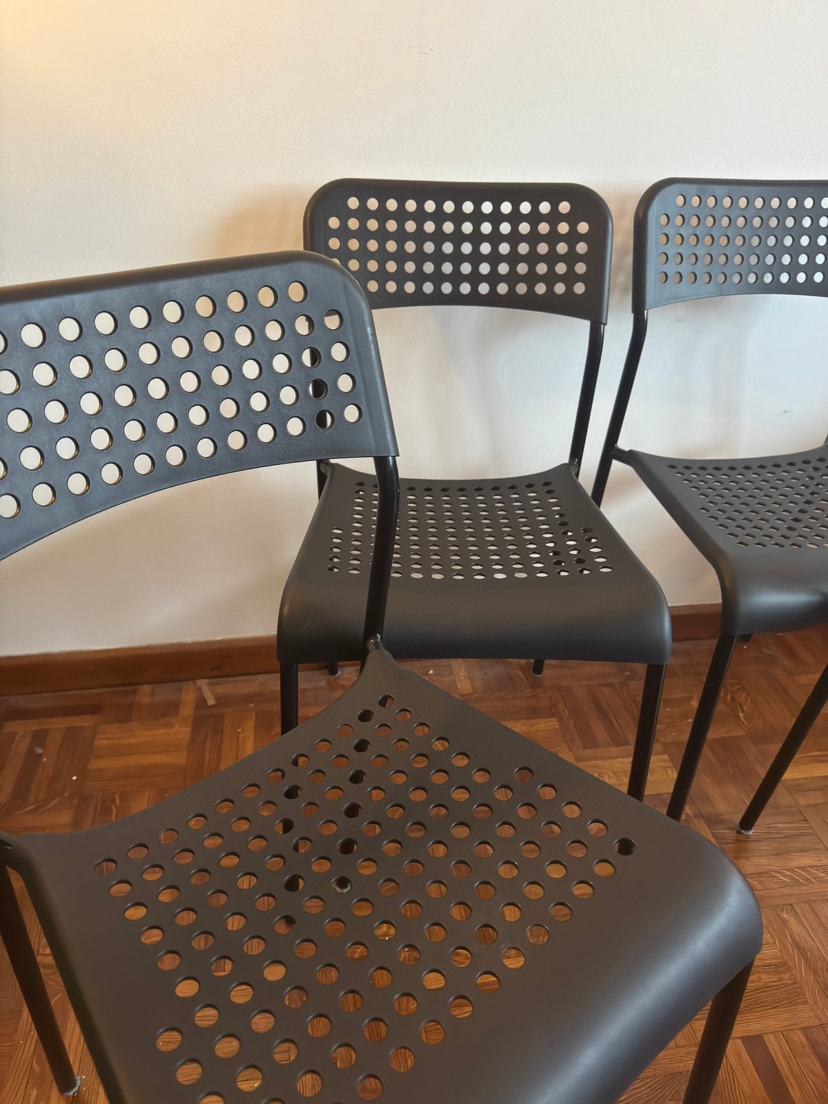 Chaise Sandsberg IKEA, Maison & Meubles, Métal, Enlèvement, Utilisé, Quatre