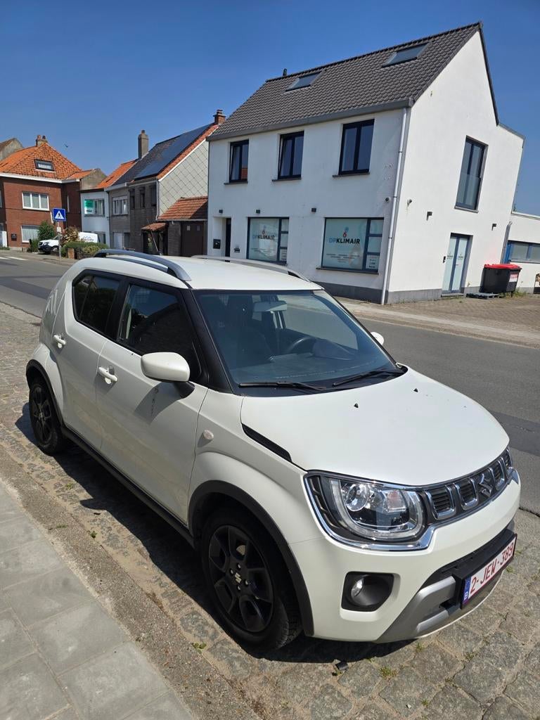 Suzuki ignis 2020 68000 km 1.2 benzine hybride lichte vracht, Auto's, Stof, Parkeersensor, Ignis, Wit