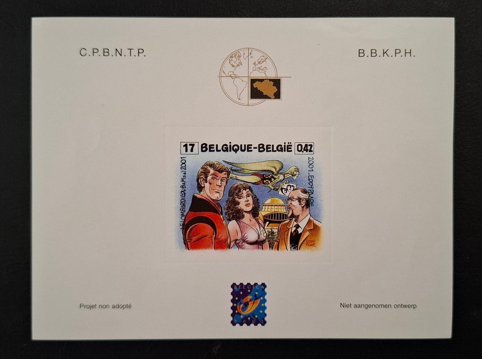 Belgique : COB NA 9 ** Belgica 2001., Sans timbre, Neuf, Enlèvement ou Envoi, Non oblitéré