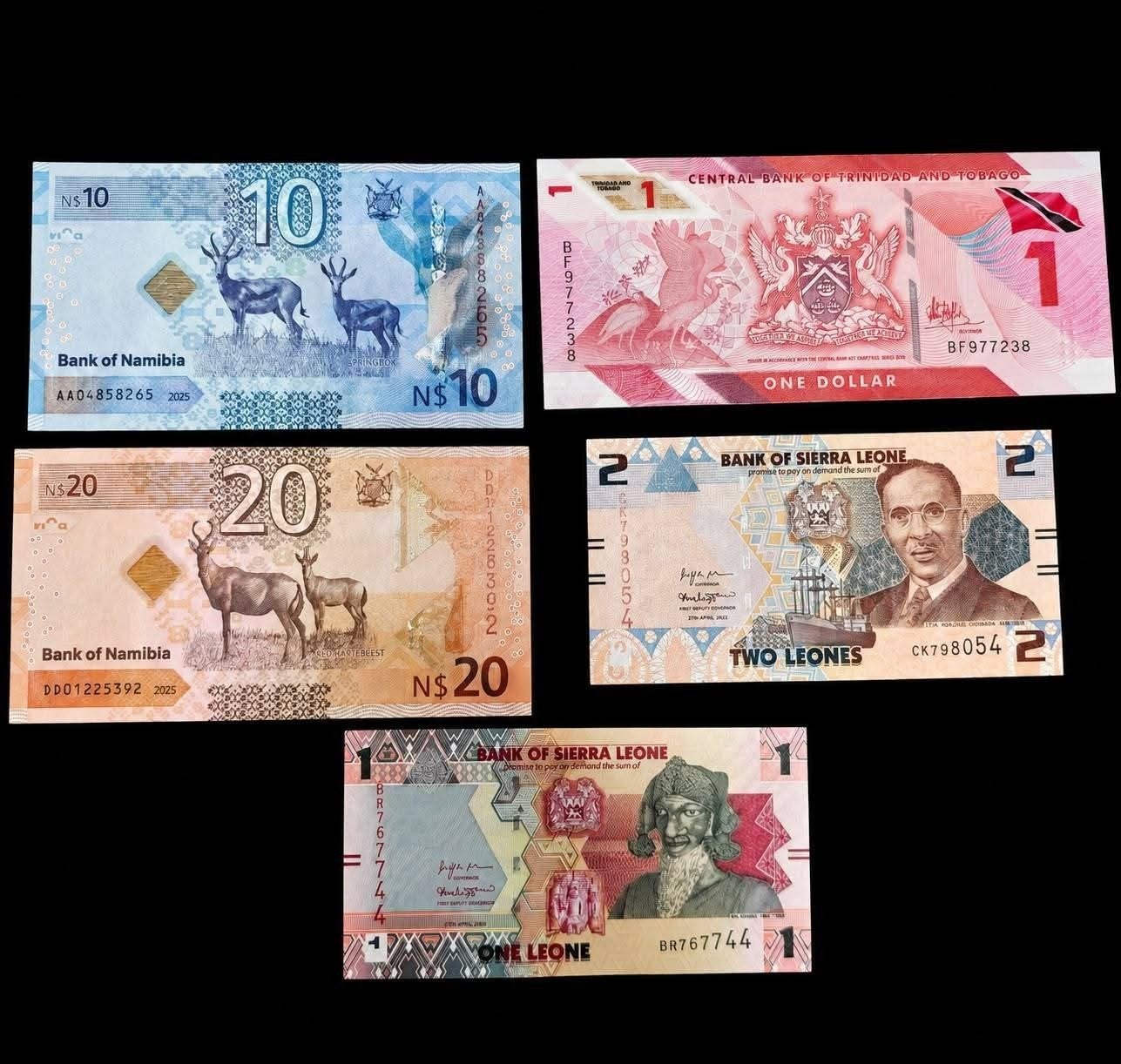 5billets du monde UNC, Enlèvement ou Envoi