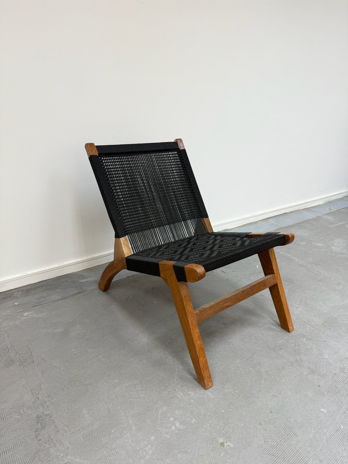Chaise artisanale design en corde tissée (2 couleurs dispo), Enlèvement, Neuf, Bois, Mobile