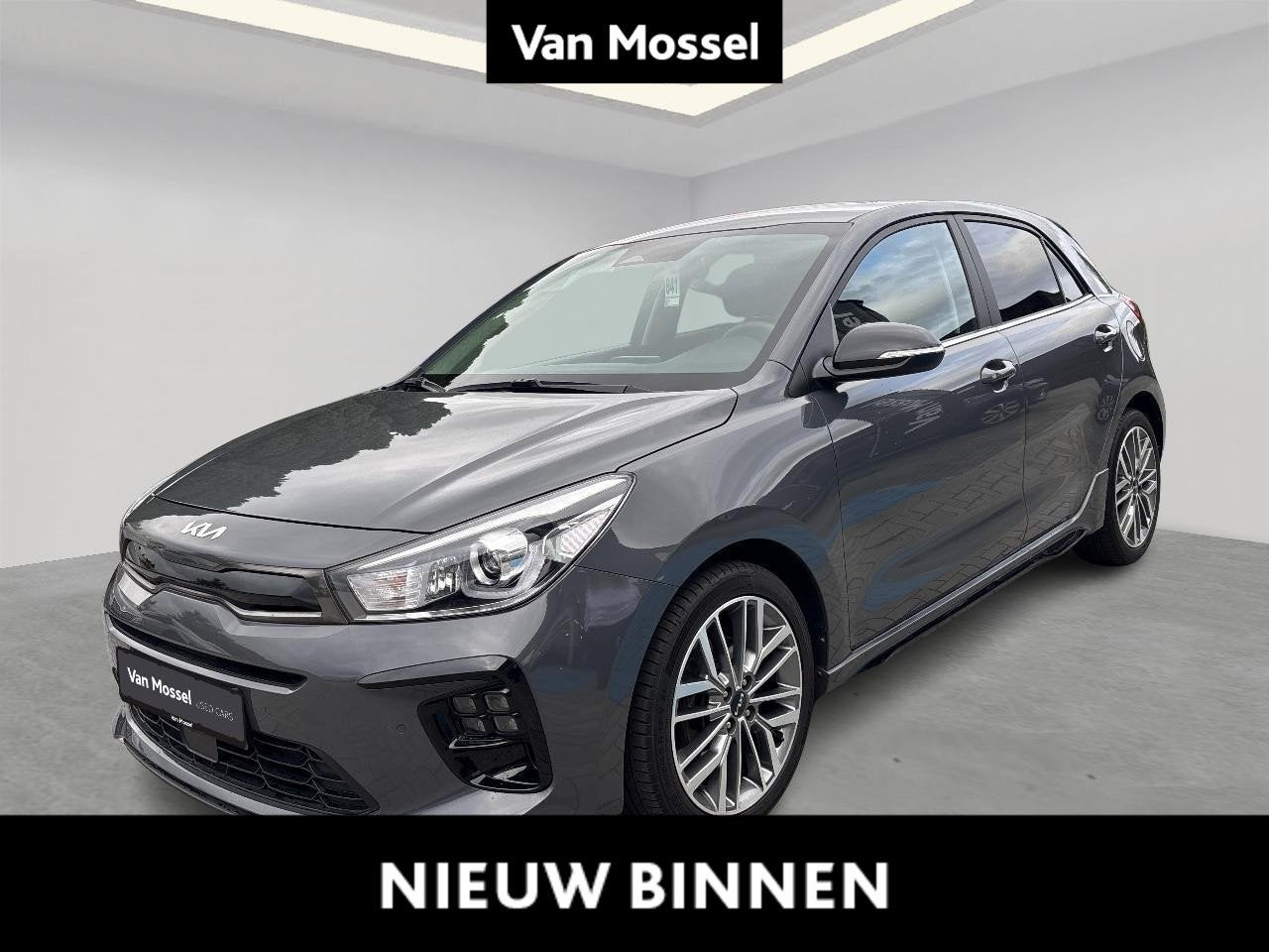 Kia Rio 1.0 T 100 GT Line, Autos, Argent ou Gris, Entreprise, 5 places, 130 g/km