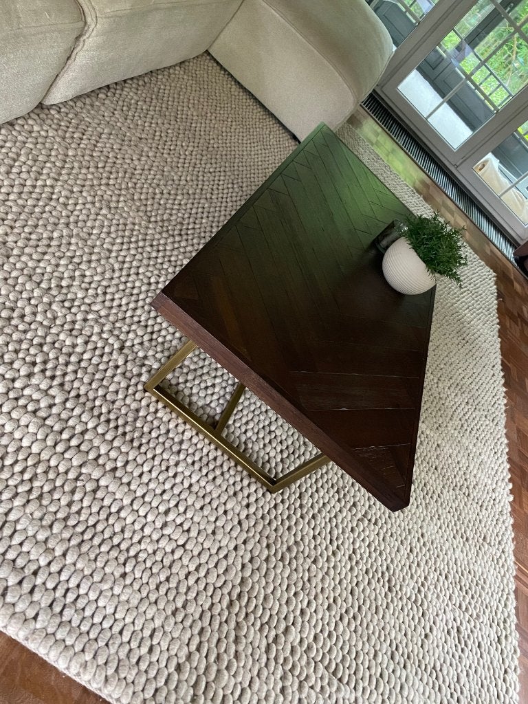 Salontafel donker hout, Huis en Inrichting, Tafels | Salontafels, 100 tot 150 cm, 50 tot 100 cm, Zo goed als nieuw, Minder dan 50 cm