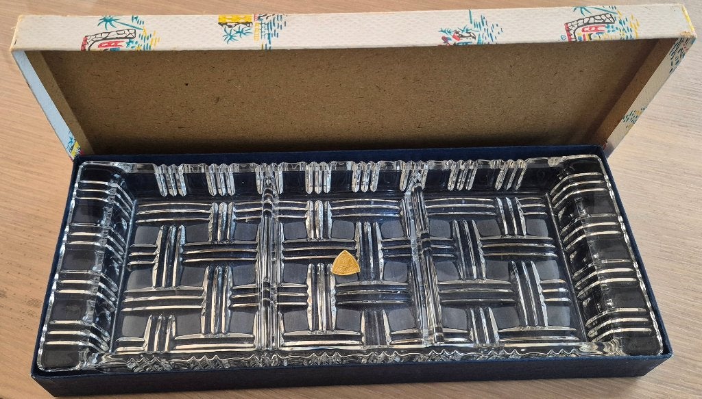 Vintage serveerschaal met 3 vakken, Antiek en Kunst, Ophalen