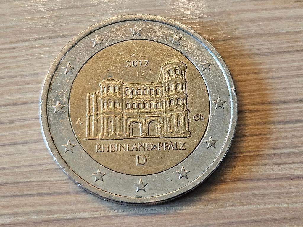 2 Euromunt Rheinland Pfalz Porta Negra Duitsland 2017, Enlèvement, Allemagne, 2 euros, Monnaie en vrac
