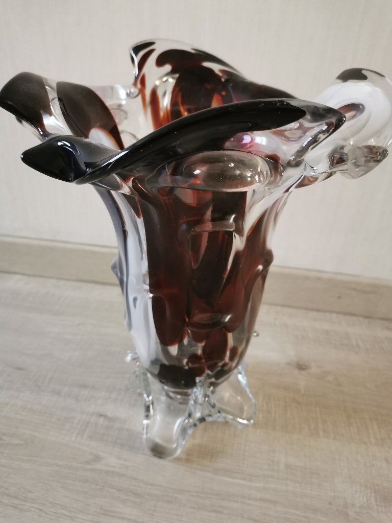 Vaas, Huis en Inrichting, Woonaccessoires | Vazen, Ophalen, Meerkleurig, 33 cm, Glas