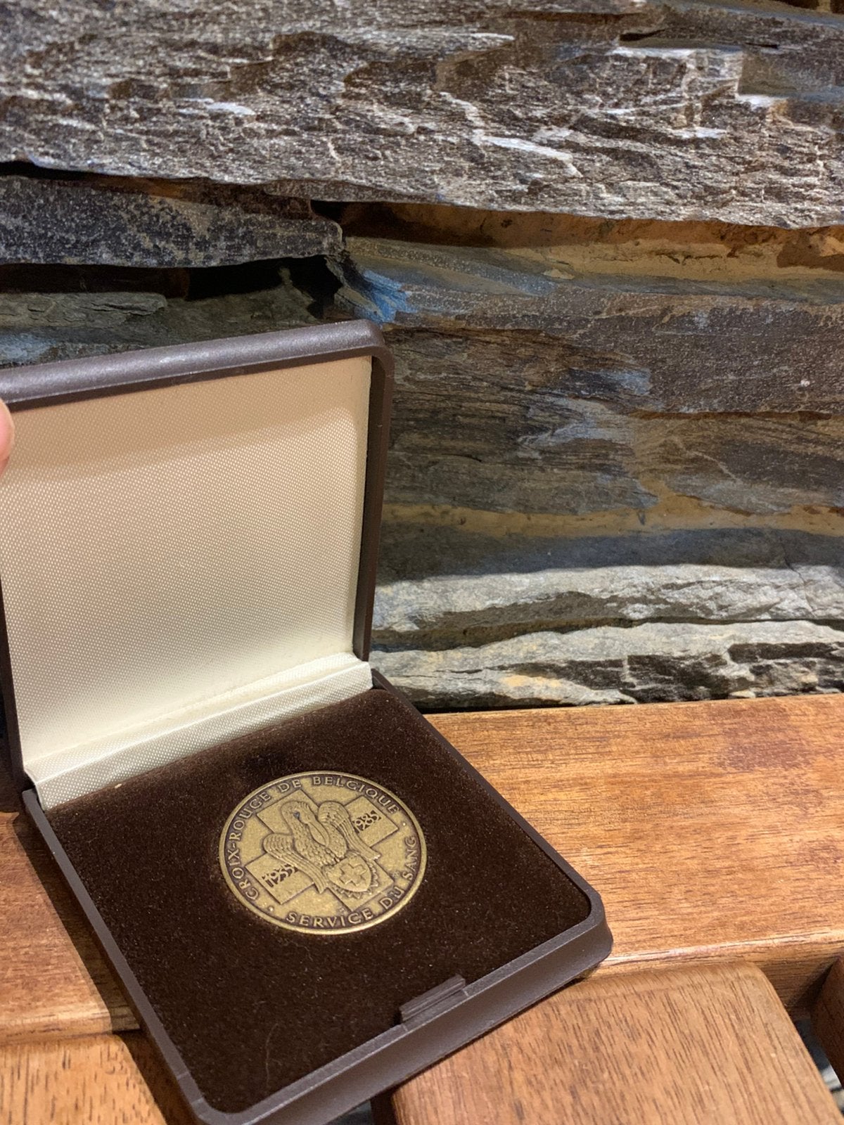 Vintage Bronzen Medaille 50 Jaar Rode Kruis (1935-1985), Ophalen of Verzenden