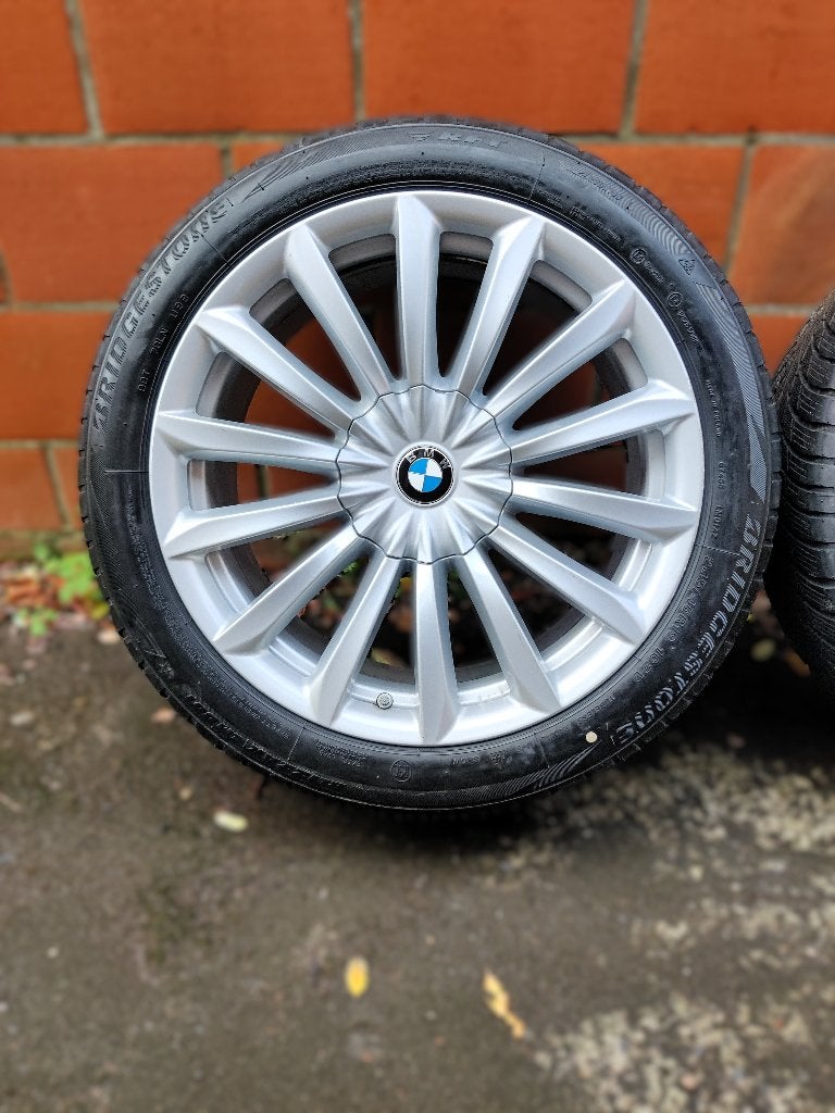 19 inch BMW velgen met winterbanden, Banden en Velgen, Winterbanden, Personenwagen, Ophalen