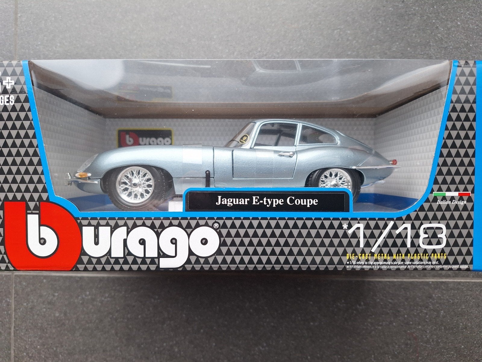 Burago Jaguar E-Type Coupe 1/18 nieuw, Enlèvement